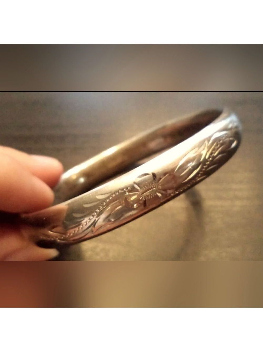 VINTAGE ESTATE SIGNED BOJAR STERLING SILVER FLORAL 7" BRACELET